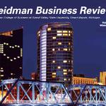 Seidman Business Review - Hot Off the Press!